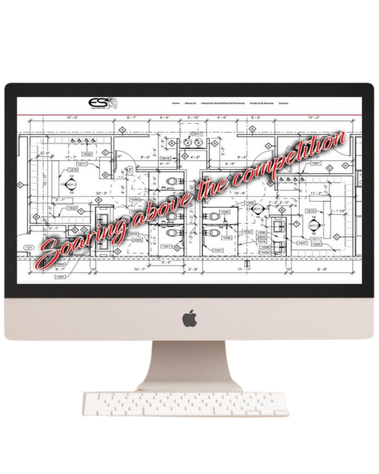 Professional construction company website design by Vantage Studio
